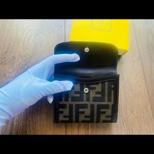 (sold)Fendi Vintage Monogram Bifold Wallet